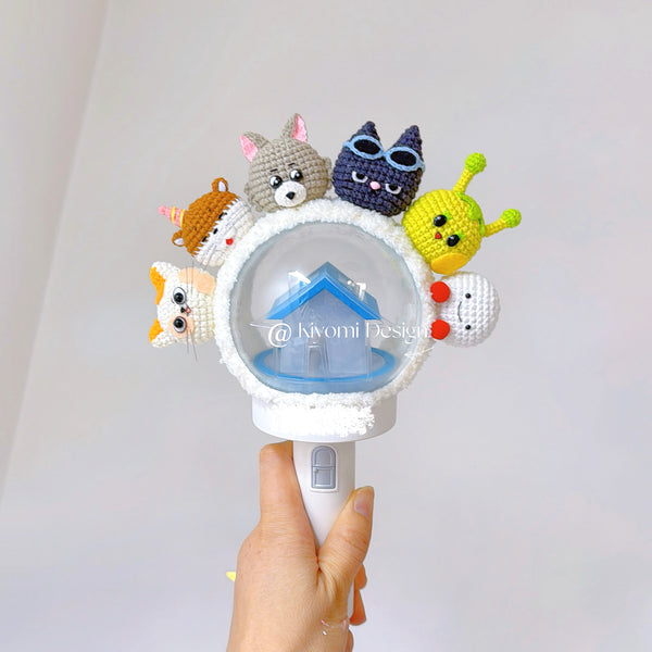 BOYNEXTDOOR OT6 crochet cover lightstick deco | BBNEXDO-inspired handmade kpop concert deco merch