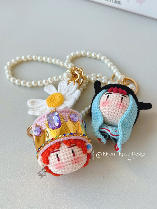 G-Dragon crochet keychain BigBang | bag charms accessories | MAMA Power Daisy fandom concert gift merch Kwon Jiyong