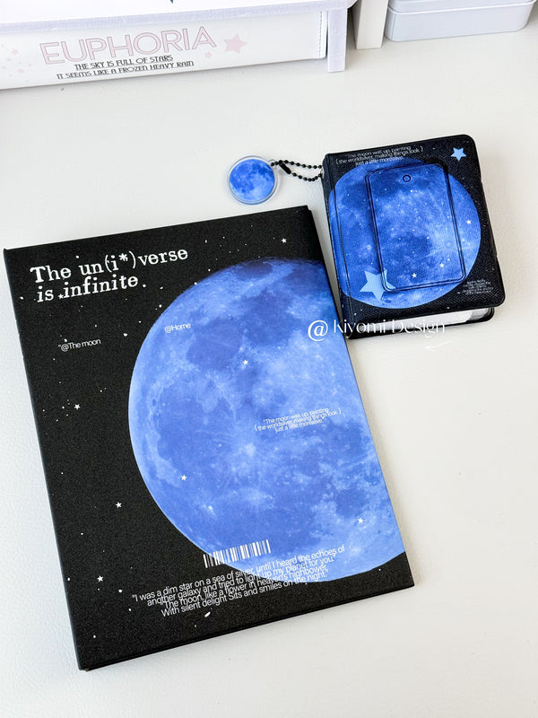 Blue Moon A5 Binder – Starry Galaxy Photocard Organizer