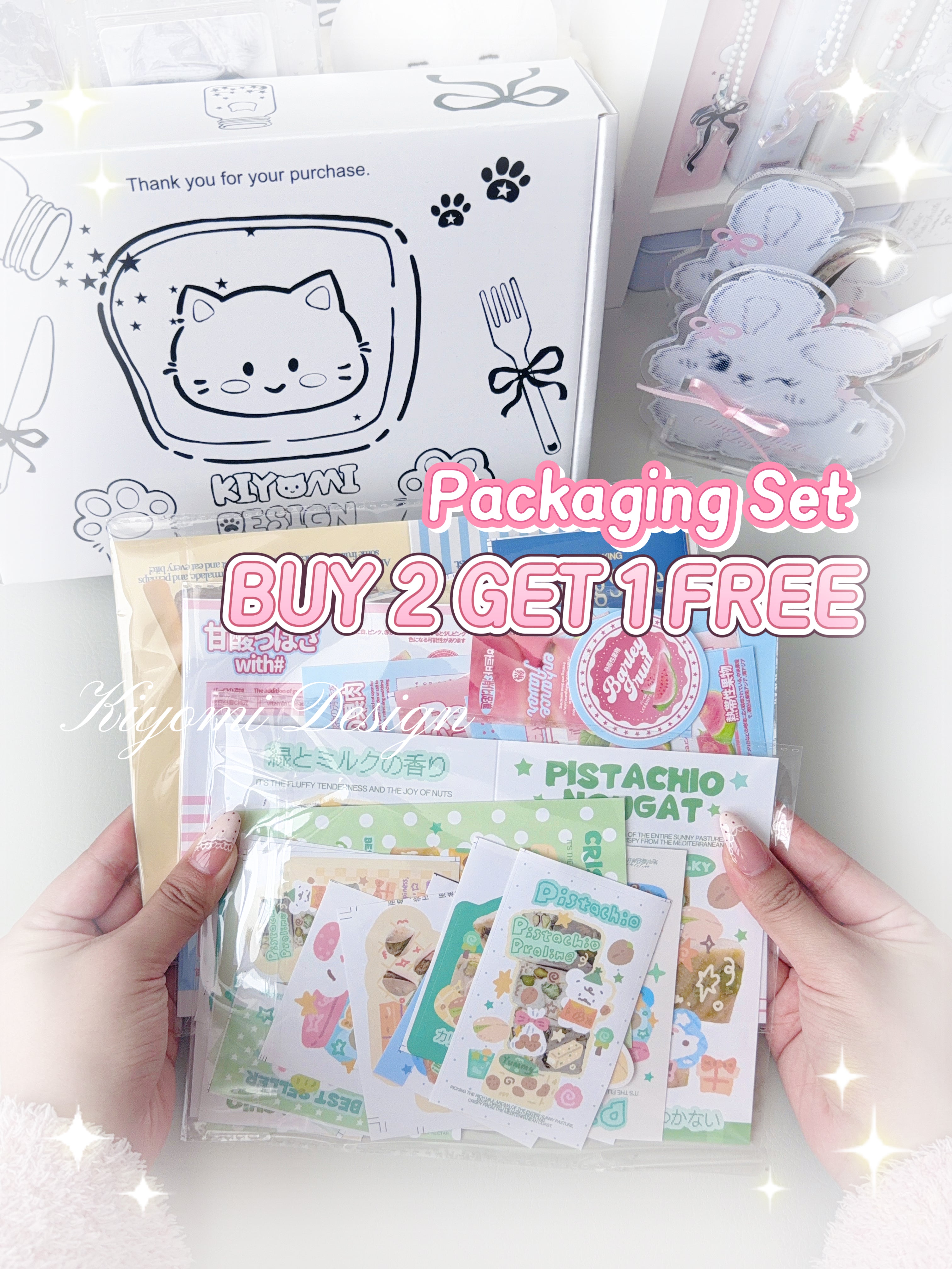 BUY 2 GET 1 FREE🎀 Cute Packaging Supplies Set – Kiyomi Design store