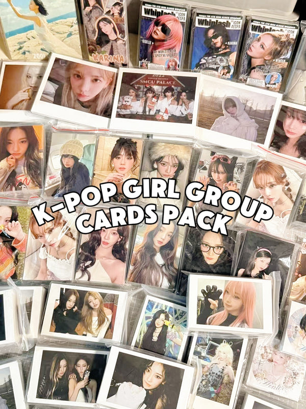 KPOP girl groups cards pack fanmade merch | aespa Wonyoung ive gidle NMIXX babymonster Twice