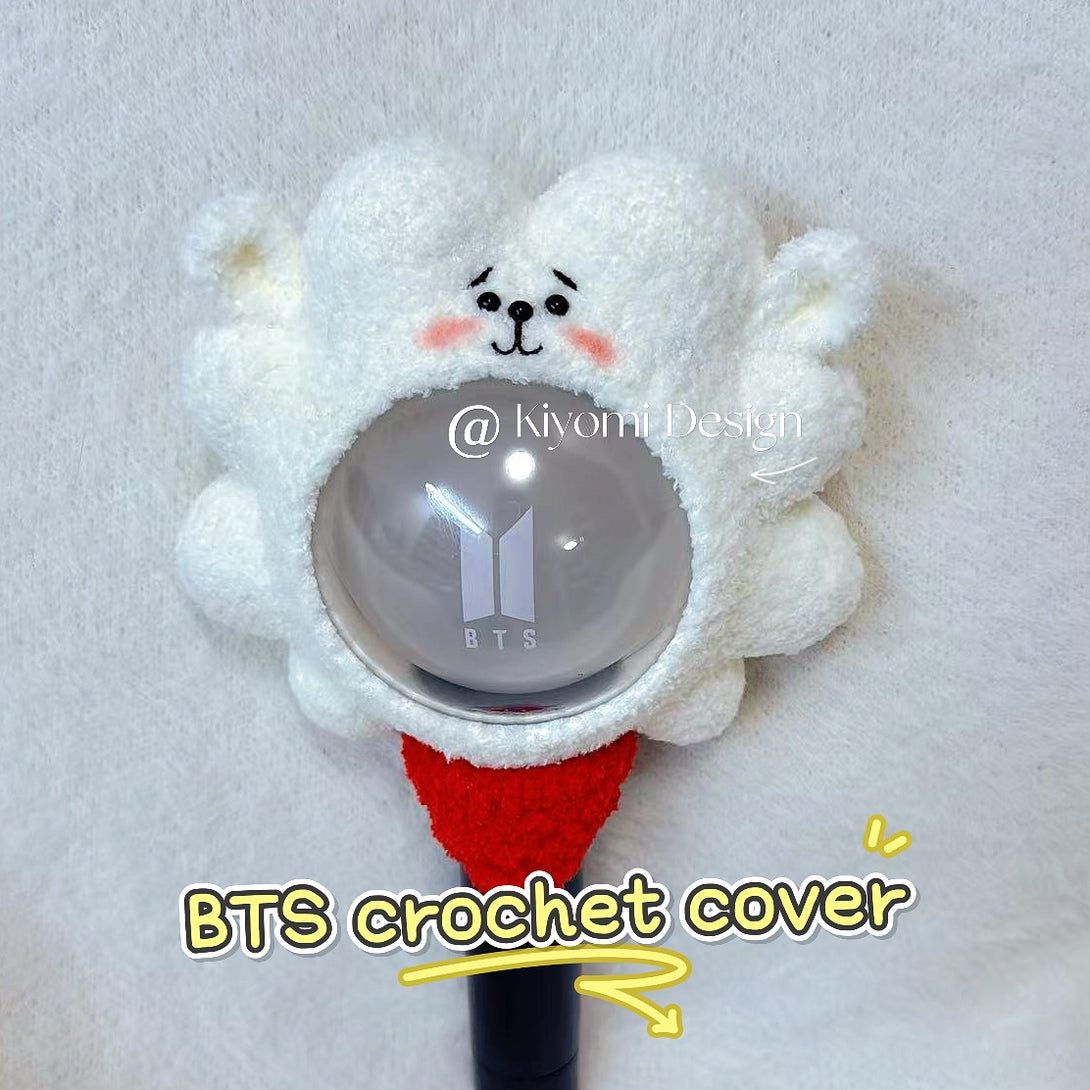 Handmade Merch BTS Armybomb crochet cover BT21 lightstick decals | kpop handmade merc ...
